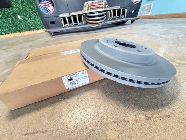 (1) Genuine GM Front Disc Brake Rotor 23144340 – same as dealership OEM