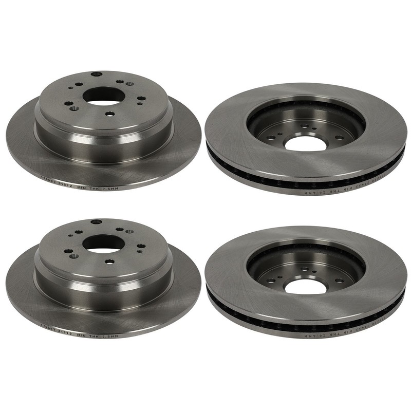 Front & Rear Brake Rotors Discs Fits 2007 2008 2009 2010 2011 2012 Acura RDX