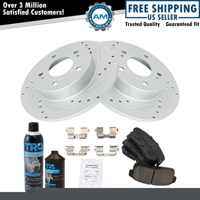 Rear Ceramic Brake Pad & Performance Rotor Kit for Maxima Infiniti I 30 I35