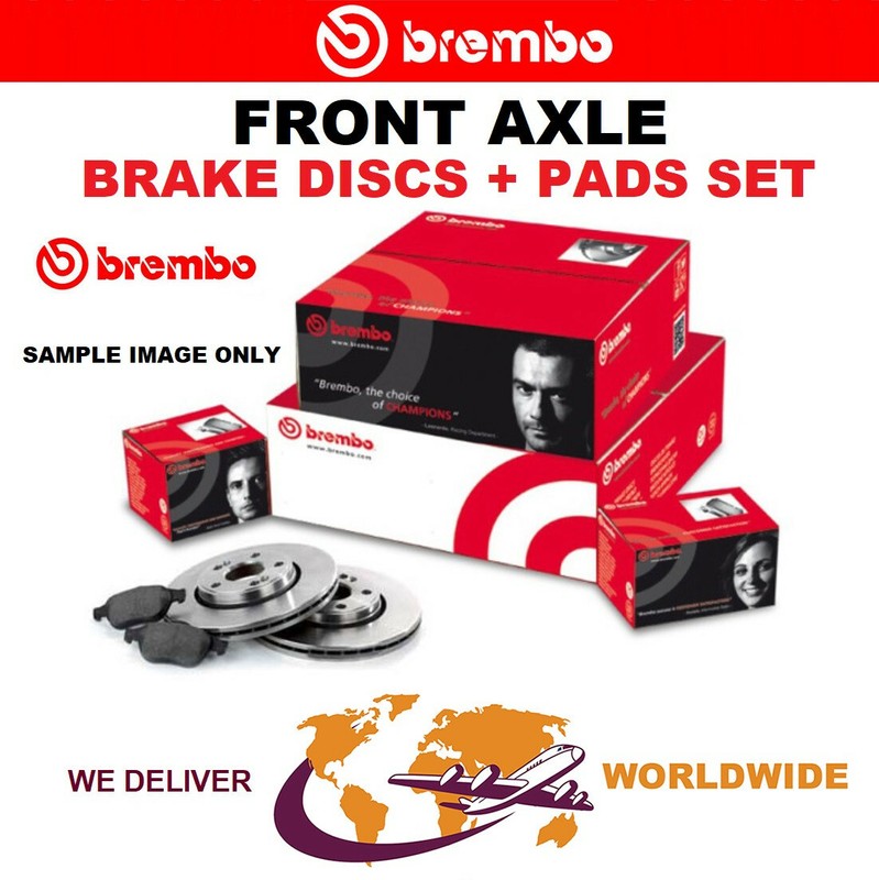 BREMBO Front Axle BRAKE DISCS + BRAKE PADS SET for MINI One 2010-2013