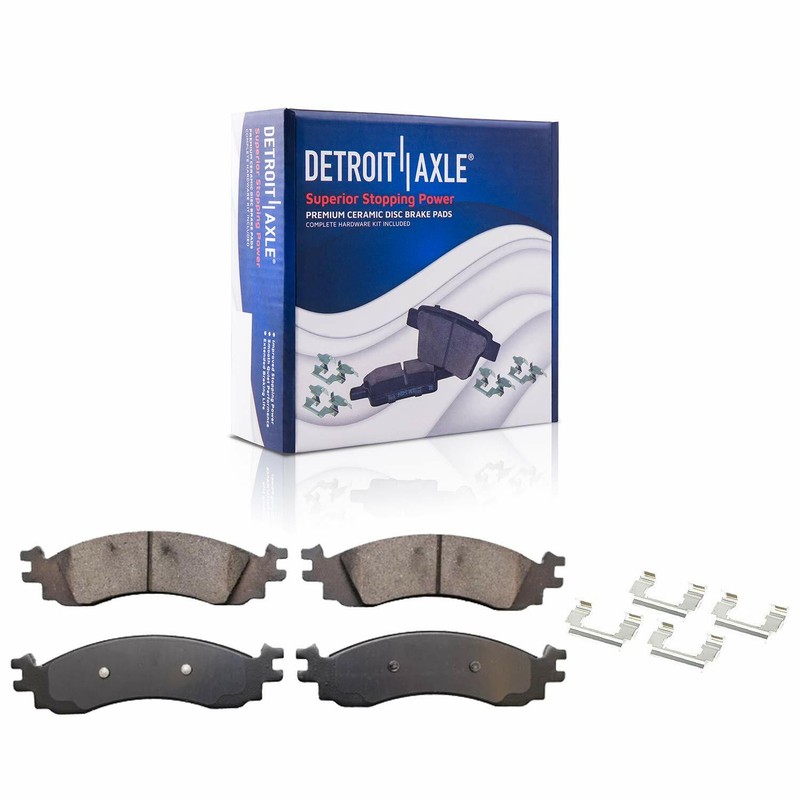 Front Rear Disc Rotor Brake Pad Wheel Hub w/20pc Wheel Lugnuts for Ford Explorer gallery