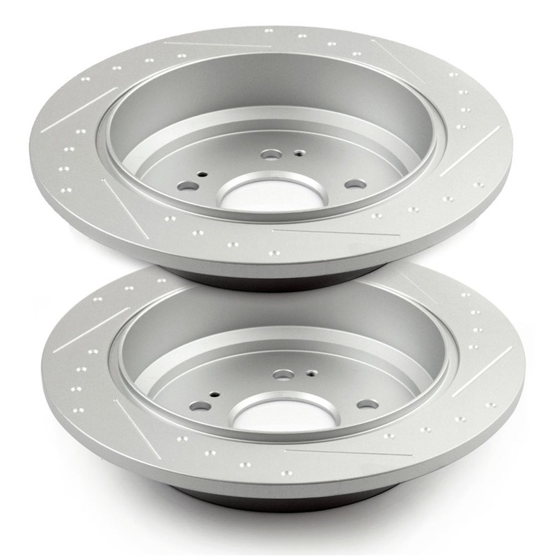 313mm Rear Brake Rotors For 2005 2006 2007 2008 2009 2010 Honda Odyssey Slotted