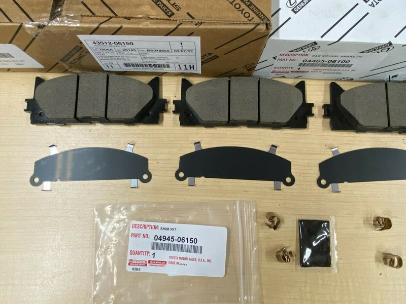 2007-2017 TOYOTA CAMRY GENUINE OEM NEW FRONT BRAKE ROTORS OEM PADS & SHIMS gallery