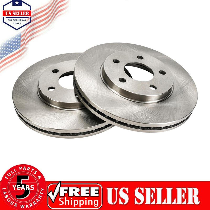 2x 276mm Front Brake Rotors For 2006-2007 Pontiac G6 2008 Malibu 3.5L V6 580244