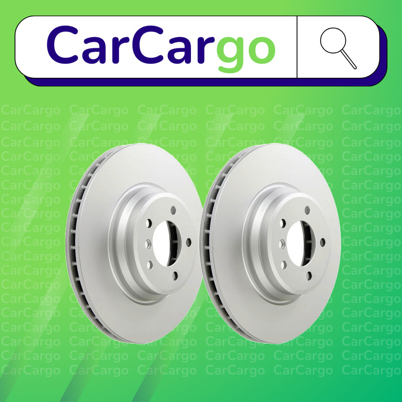 Premium Vented Front Brake Discs Pair BMW 3 Series 335xi 2006-2010 348 mm
