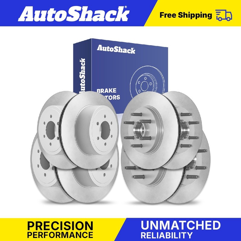 Front Rear Brake Rotors Set for Ford, F-150 2004-2008, RWD V6 4.2L V8 4.6L 5.4L