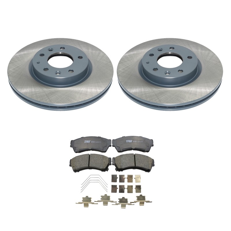 DuraGo Front Rotors TRW Pro Ceramic Disc Brake Pads Kit For Mazda 6 i S 06-07