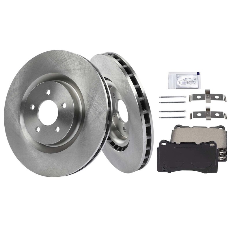 Brake Disc and Pad Kits 2-Wheel Set Front Coupe for Ford Mustang 2007-2014