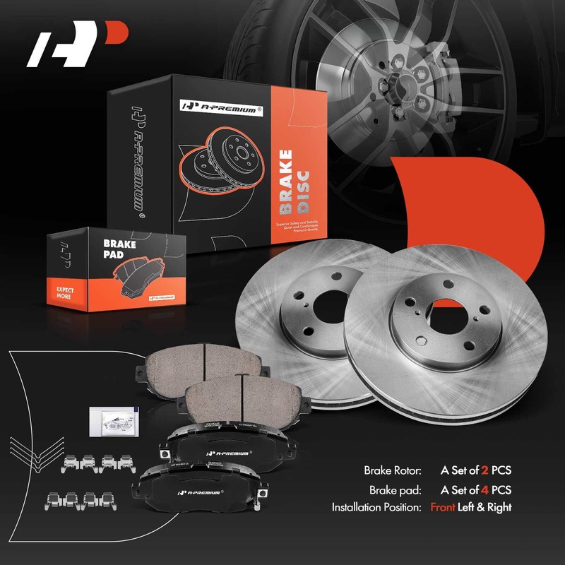 Front Disc Rotor & Ceramic Brake Pads for Lexus GS300 93-05 GS400 SC430 IS300 gallery