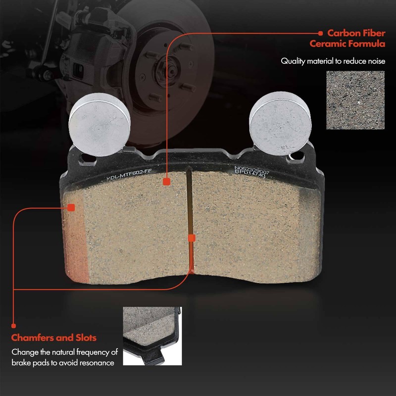 Front Drilled Brake Rotor & Ceramic Brake Pad for Chevrolet Camaro Cadillac CTS gallery