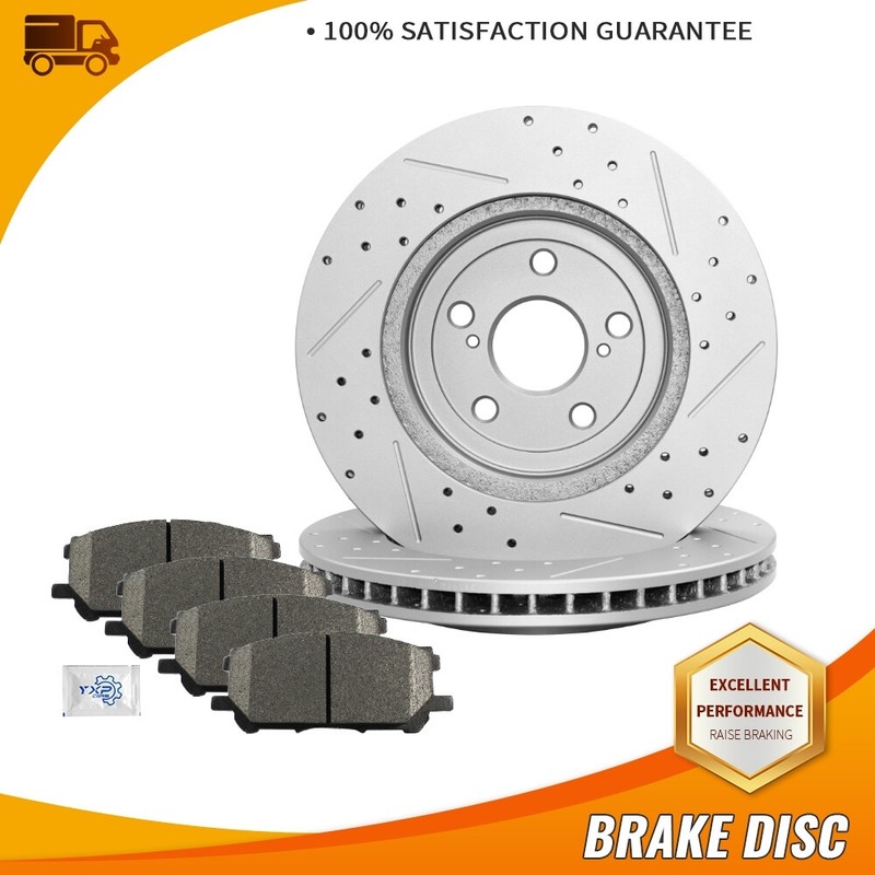 Front Brake Rotors Ceramic Pads For Lexus RX330 RX350 RX400h Toyota Highlander