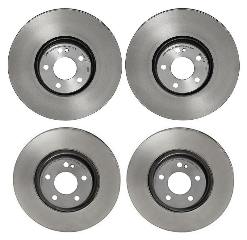 Brembo Front 342mm Co-Cast Rear 320mm PVT Brake Disc Rotors Kit for MB C253 X253