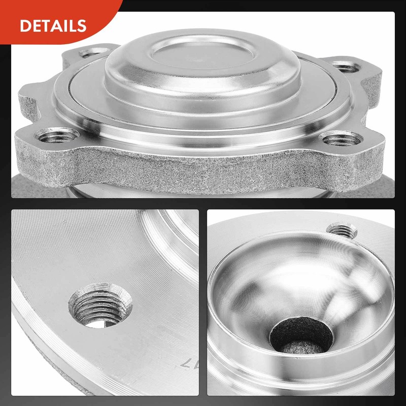 Front Disc Brake Rotors & Ceramic Brake Pad + Hub Bearing for BMW E46 325Ci 2006 gallery