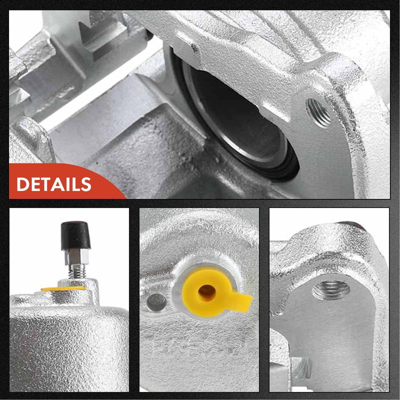 Front Drilled Brake Rotors & Brake Pad + Caliper for Toyota Corolla Matrix 03-08 gallery