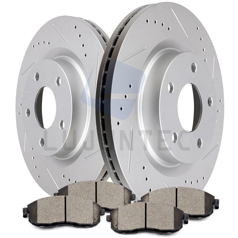 Front Ceramic Pads Rotors Brake Discs For 07 08 09 2010-2013 For Nissan Altima