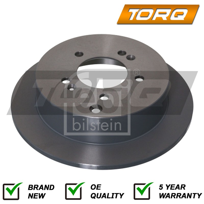 Brake Discs Rear Torq Fits Hyundai ix35 Tucson Santa Fe Trajet Kia Sportage