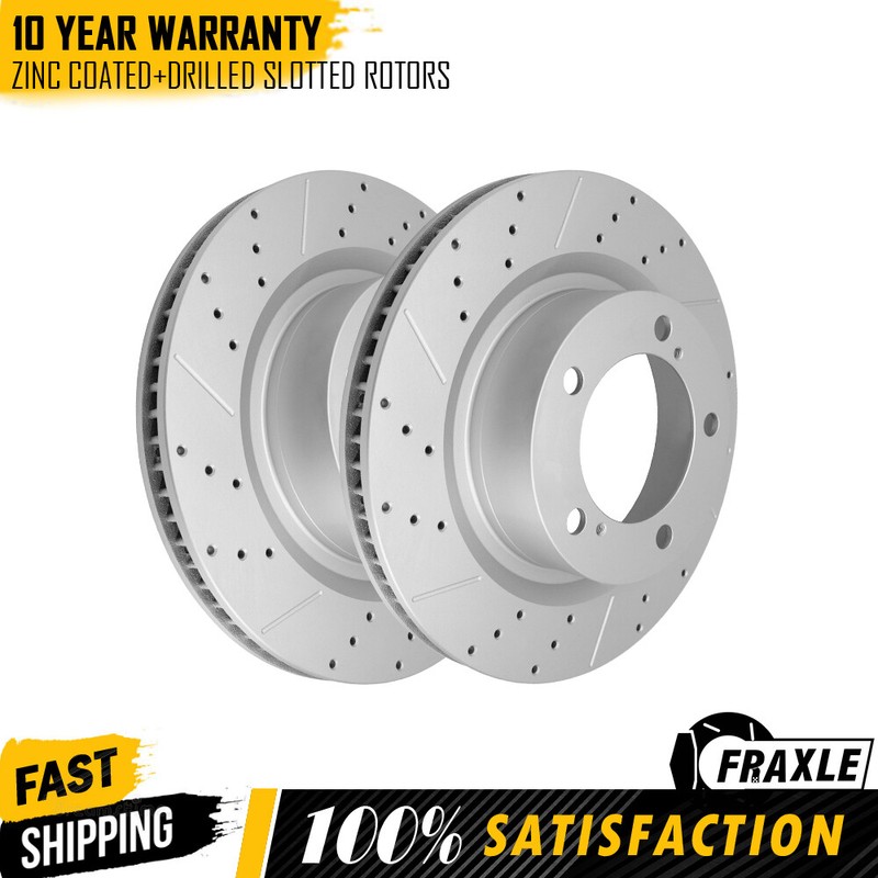 Front Drilled Brake Rotors for Lexus LX570 Toyota Sequoia Tundra Land Cruiser