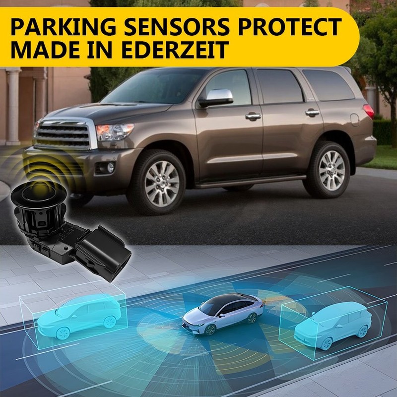 3-30x Parking Sensor Reverse Radar Alert Alarm 6Pin For 2015-2019 Toyota Sequoia gallery