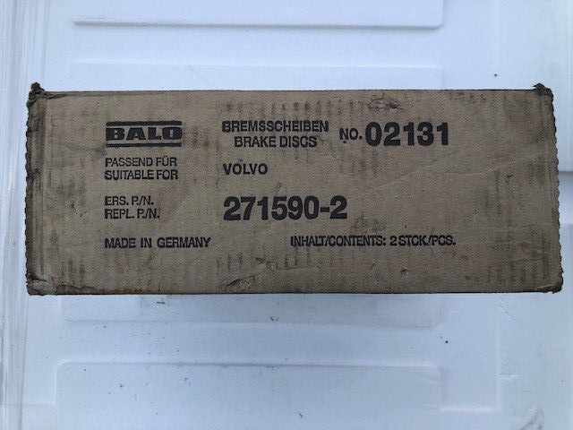 Volvo BALO Brake Rotors