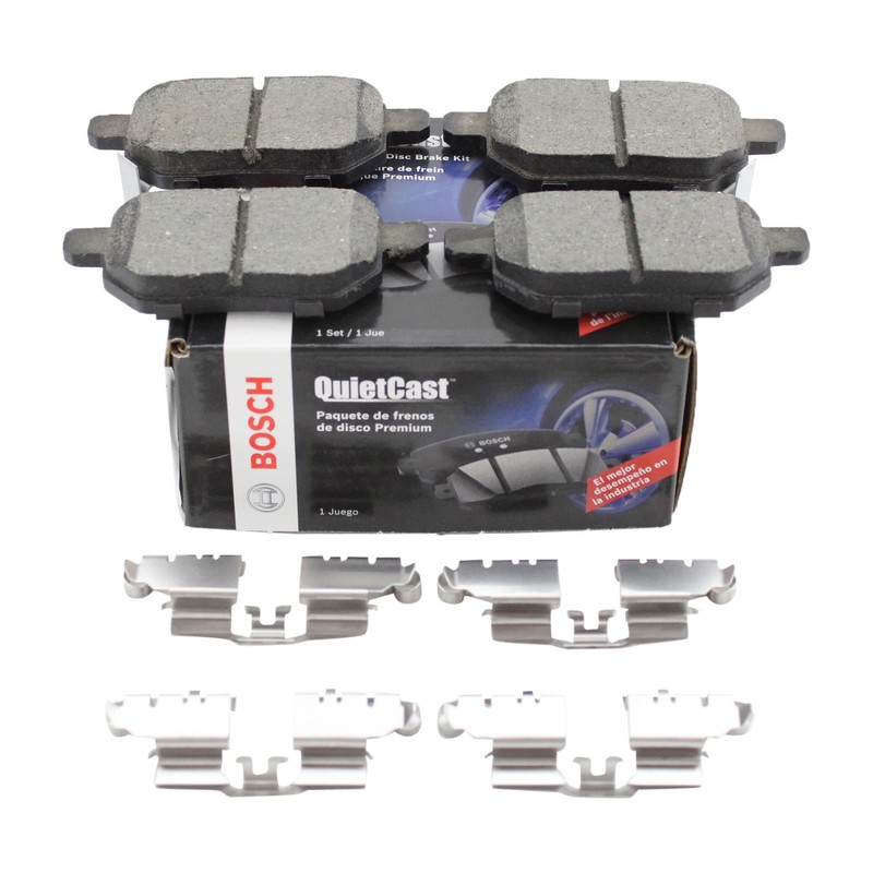 DuraGo Rear Rotors Bosch QuietCast Ceramic Disc Brake Pad Kit For Scion tC 11-16 gallery
