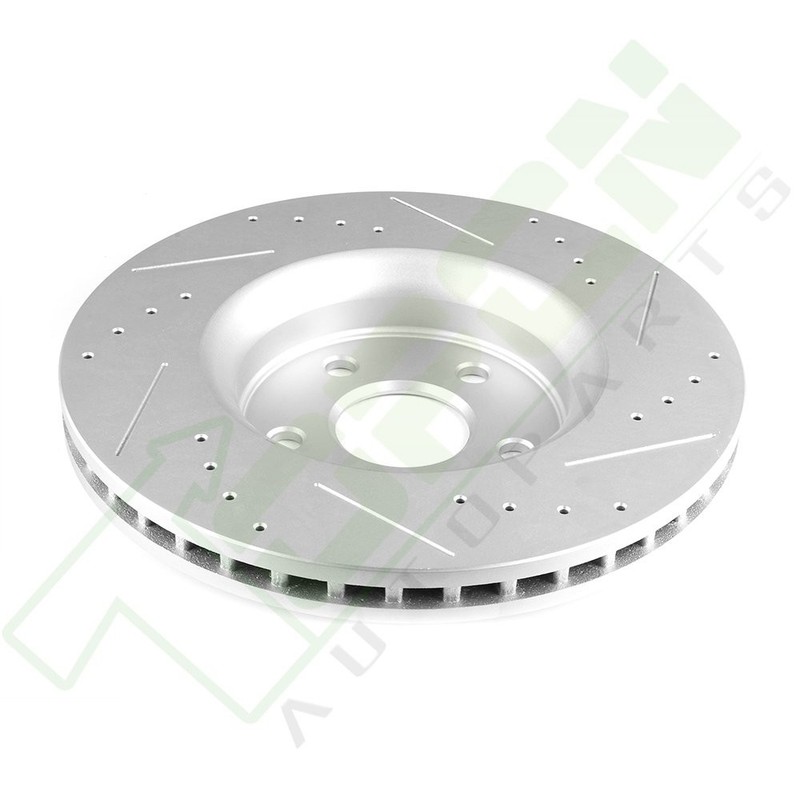350mm Front Drilled & Slotted Brake Rotors For JEEP GRAND CHEROKEE 2011 - 2019 gallery