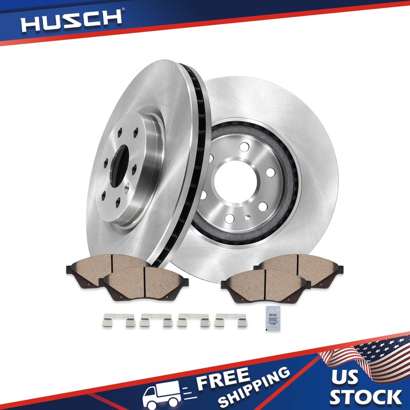 Front Brake Rotor & Ceramic Pad for 2010 – 2012 2013 2014 2015 2016 Cadillac SRX