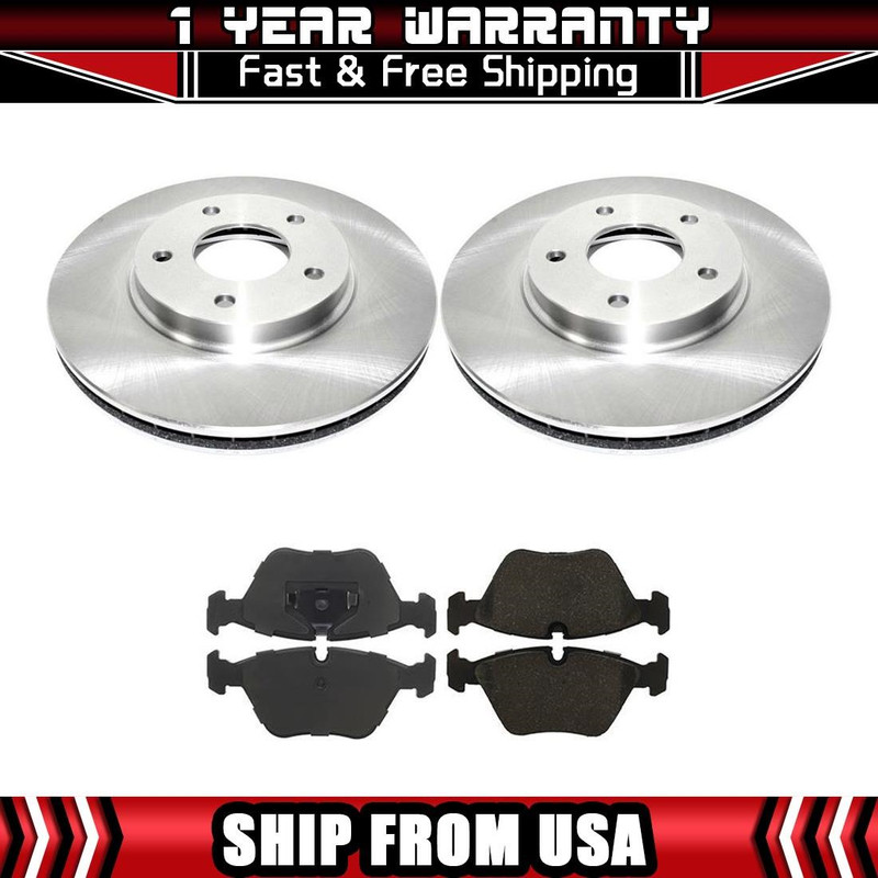 For 1998-2000 2001 Jaguar XJ8 High Quality Front Brake Rotors Ceramic Brake Pads