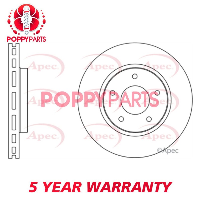 Fits Mitsubishi Lancer 2008-2012 1.5 1.8 2.0 D GCP Front Brake Disc