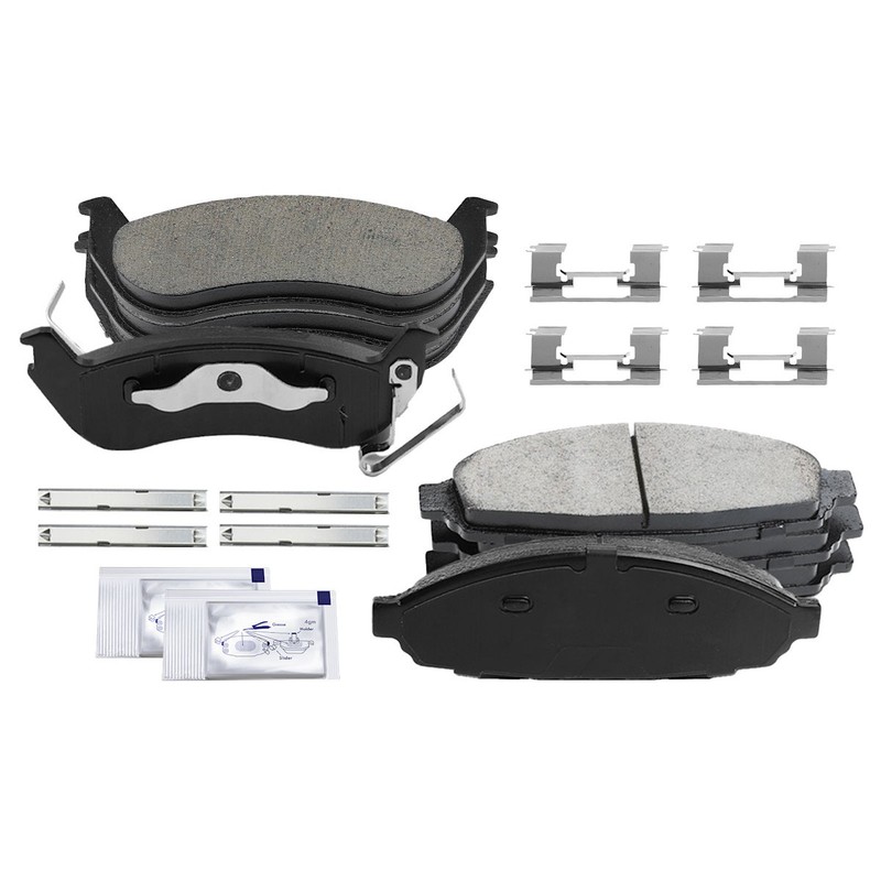 4-Wheel Set Brake Pad Sets Front & Rear Sedan for Lincoln Town Car Grand Marquis