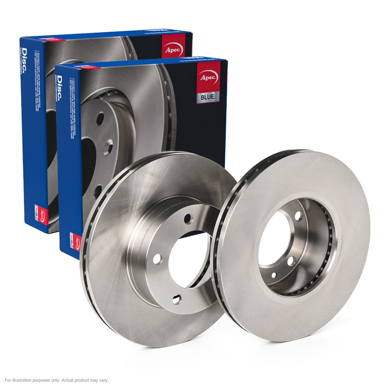 2X APEC Front Brake Discs for RENAULT MASTER II Bus 306mm Vented SDK6000