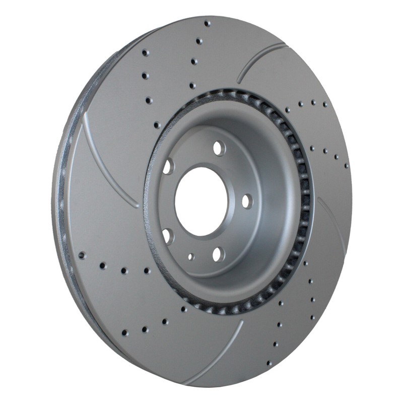 Bison Performance Front Drilled Coated 338mm Brake Disc for A4 A5 Q Q5 Sportback gallery