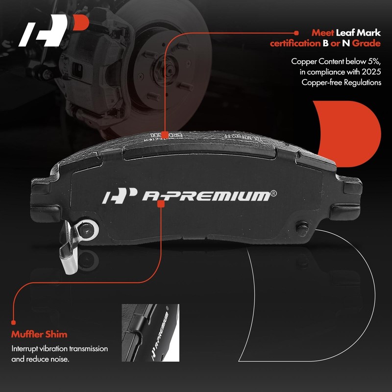 A-Premium 8x Rear Drilled Brake Rotors & Pads + Calipers for Chevrolet Traverse gallery
