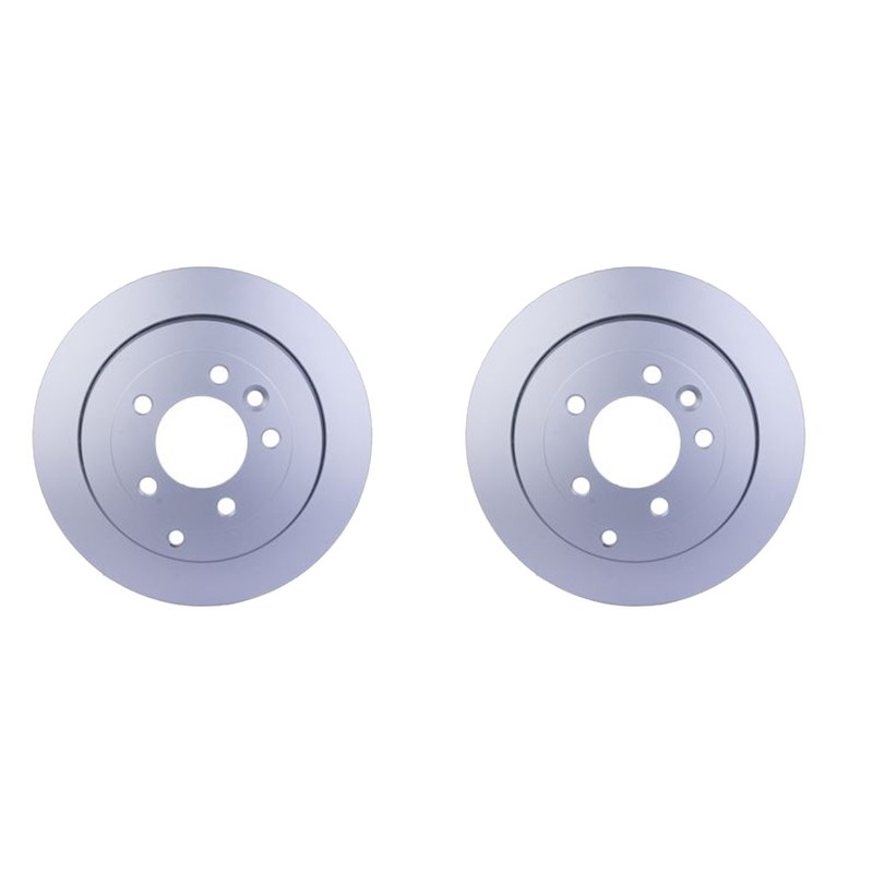 Hella Pair Set of Rear Vented 325mm Disc Brake Rotors For LR3 Base SE 2005-07
