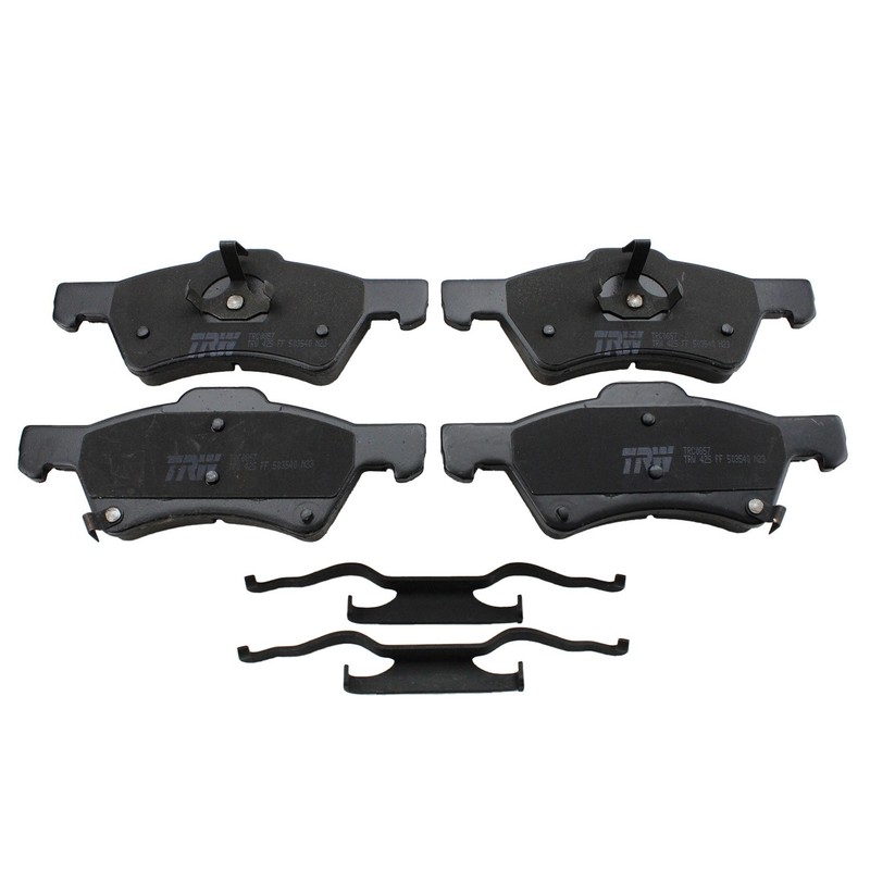 DuraGo Front Rotor TRW Pro Ceramic Disc Brake Pads Kit For Grand Caravan Voyager gallery