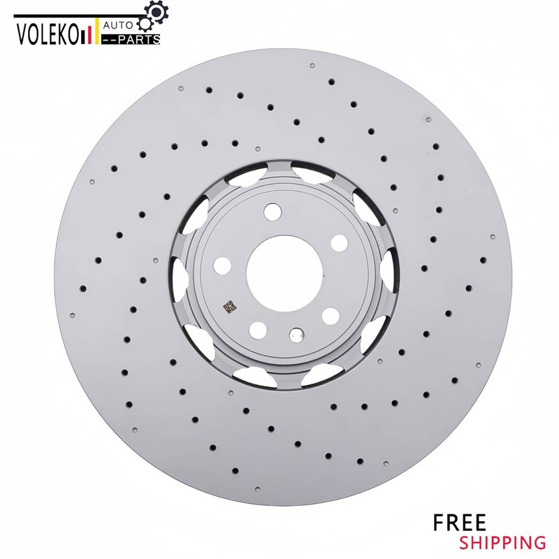 Front Disc Brake Rotor Set 4K0615301S for 2021-2024 Audi RS6 Avant RS7 Sportback gallery