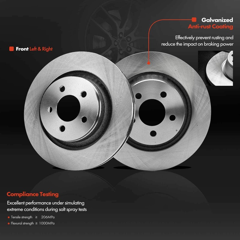 New Front Disc Brake Rotor for Jeep Liberty 2008 2009 2010 2011 2012 Dodge Nitro gallery