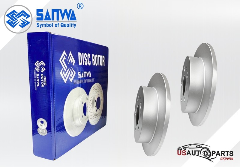 REAR BRAKE ROTOR SOLID GEOMET COATED &CERAMIC PAD KIT 278 mm FOR CHEVROLET 97-05 gallery