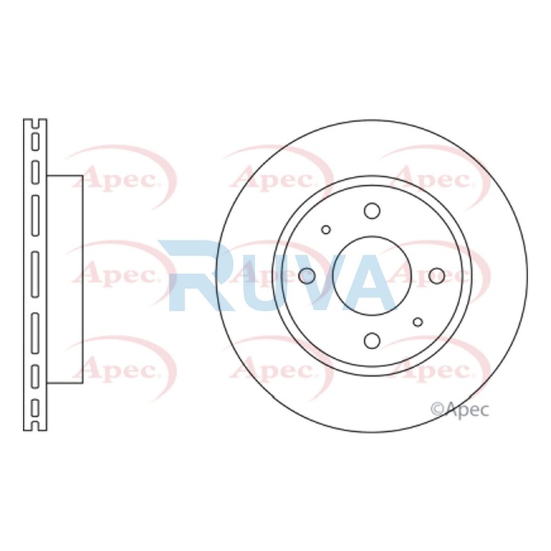 Fits Nissan Sunny 100NX 1.4 1.6 1.7 D 2.0 Ruva Front Brake Disc 4020660Y01