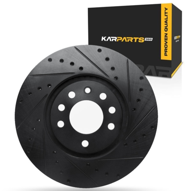 For Saab 9-3 1999-2002 Brake Rotor | Black | 25 mm. / 0.98 in. Nominal Thickness