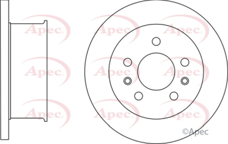 Apec Front Brake Disc Fits VW Transporter 1970-1979 1.6 2.0 211615301B gallery