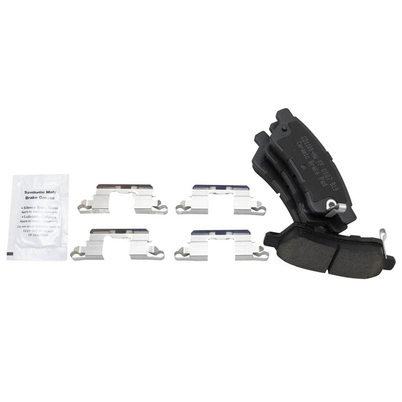 TRQ Front Rear Brake Rotor & Premium Posi Ceramic Brake Pads for Nissan gallery