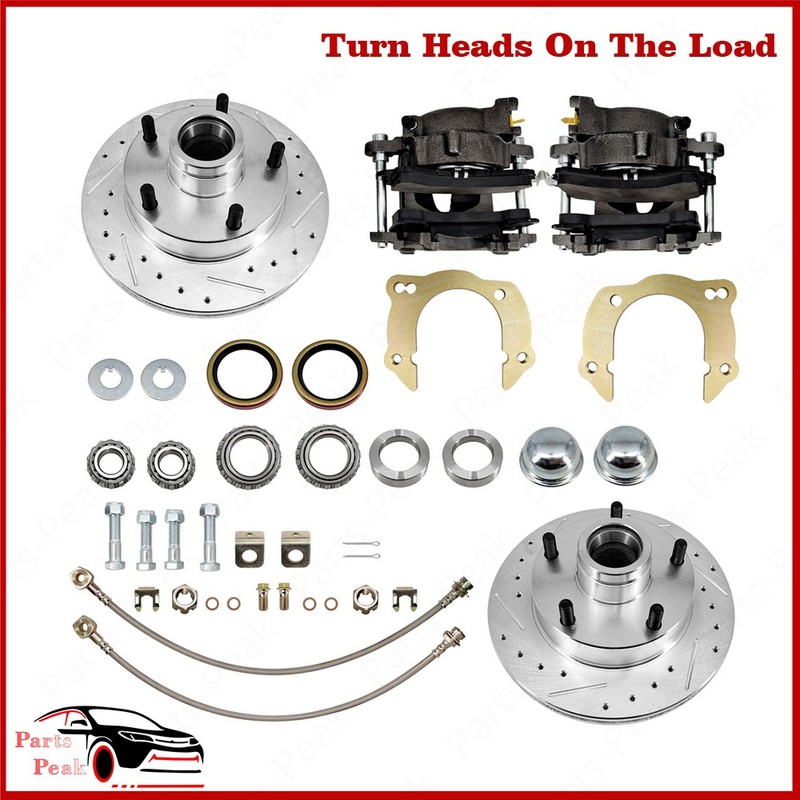 New 5×4.5″ Bolt Pattern 9.25″ Metric Disc Brake Kit For 1949-1954 Classic Cars