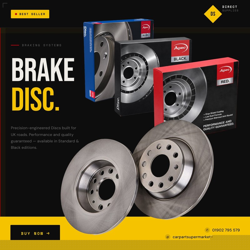 2X APEC Rear Brake Discs for PEUGEOT 207 SW Estate Van 249mm Solid DSK2553 gallery