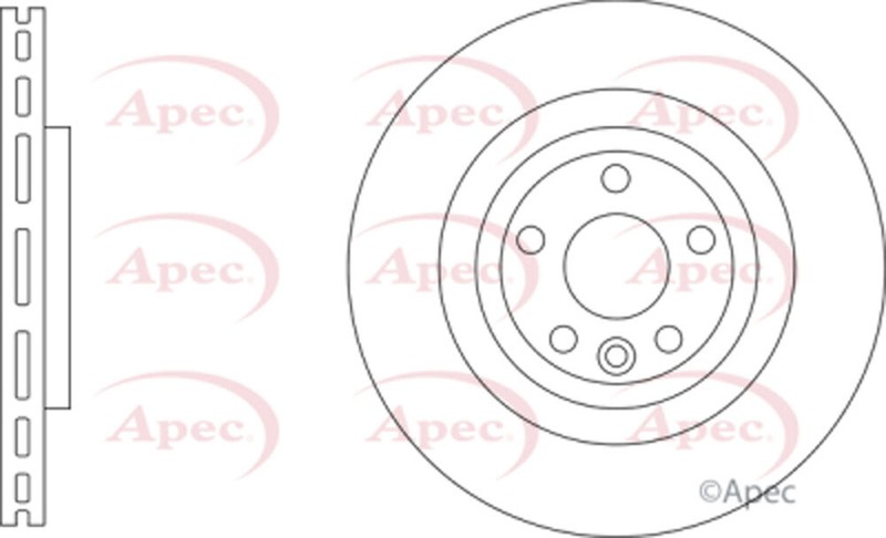 Apec Rear 1x Brake Disc Fits Jaguar F-Pace 2016- T4A2061 gallery