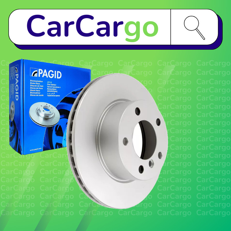 Pagid Vented Front Brake Discs Pair For BMW 1 Series 118d 2004-2011 284 mm