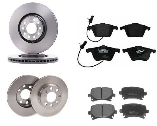 AUDI A4 B7 APEC BRAKE DISCS AND BRAKE PADS FRONT REAR 320MM 288MM