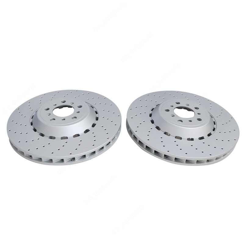 For BMW F10 F12 F13 M5 M6 34112284102 2×Front Vented & Drilled Disc Brake Rotors gallery