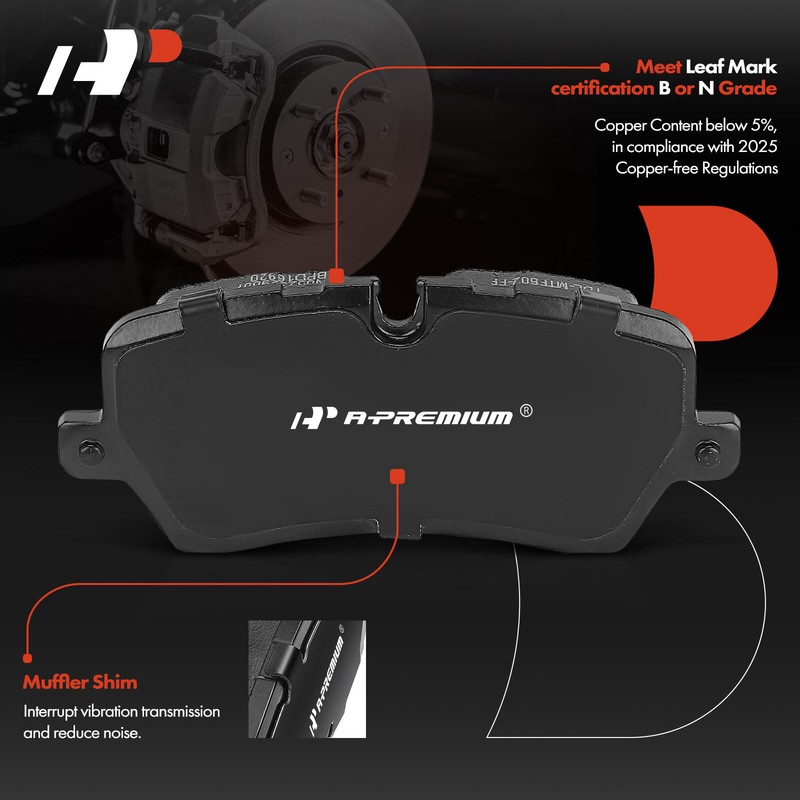 Disc Rotor & Ceramic Brake Pad Rear for Land Rover Discovery Range Rover/ Sport gallery