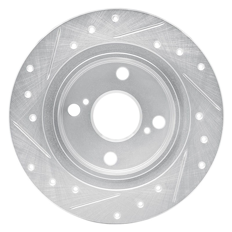 For Toyota Corolla 87-91 Brake Rotor eLINE Drilled & Slotted 1-Piece Rear gallery