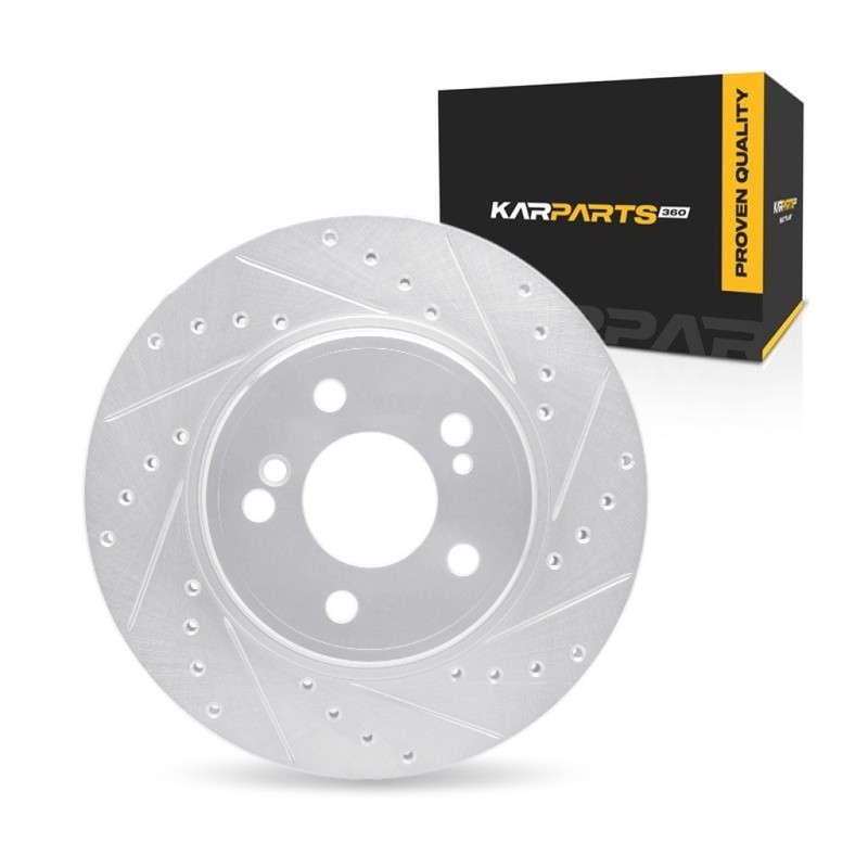 For Mercedes-Benz SL500/SL600 1994-2002 Brake Rotor | Silver | 5 Stud/Lug Holes